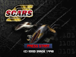 SCARS title screen for Playstation